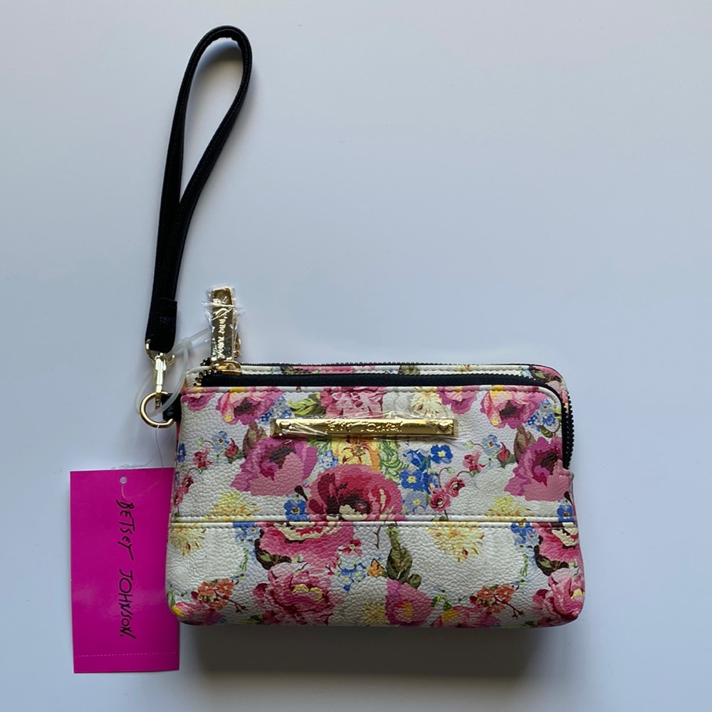 Floral Betsey Johnson Wristlet